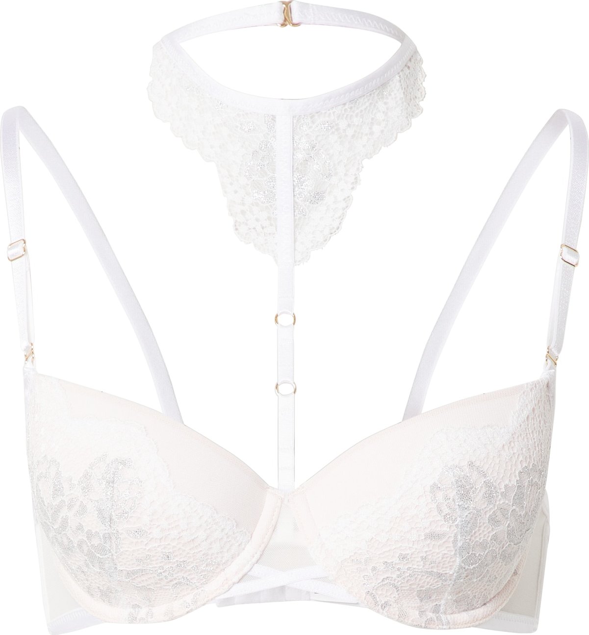 ABOUT YOU x hunkemöller Podprsenka 'Lianne' bílá / růžová