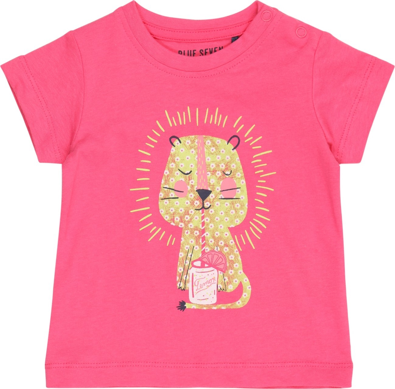 BLUE SEVEN Tričko pink / žlutá