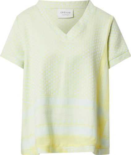 Cecilie Copenhagen Tričko žlutá / pastelově zelená
