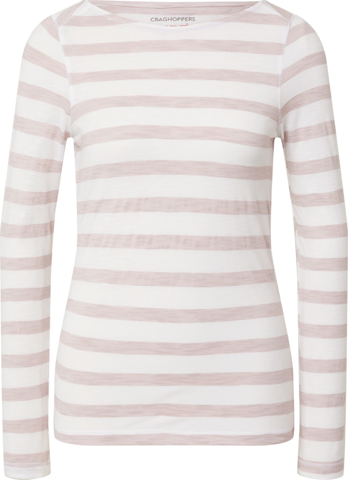 CRAGHOPPERS Funkční tričko 'Erin' světle fialová / bílá