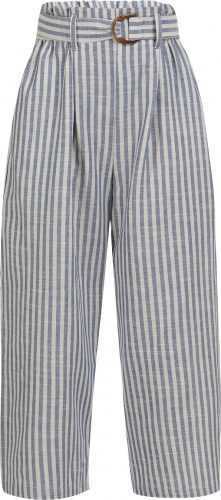 DreiMaster Vintage Kalhoty se sklady v pase modrá / bílá