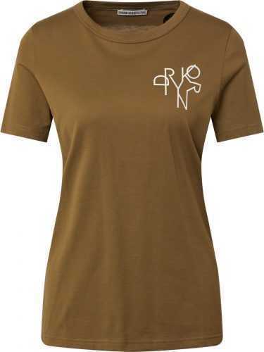 DRYKORN Tričko 'ANISIA' khaki / bílá
