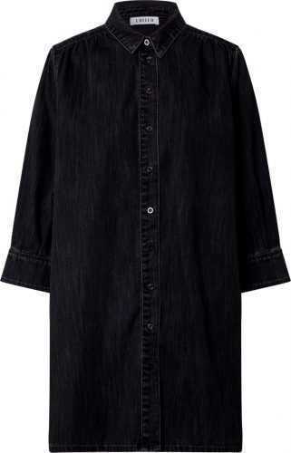 EDITED Košilové šaty 'Siena' černá džínovina
