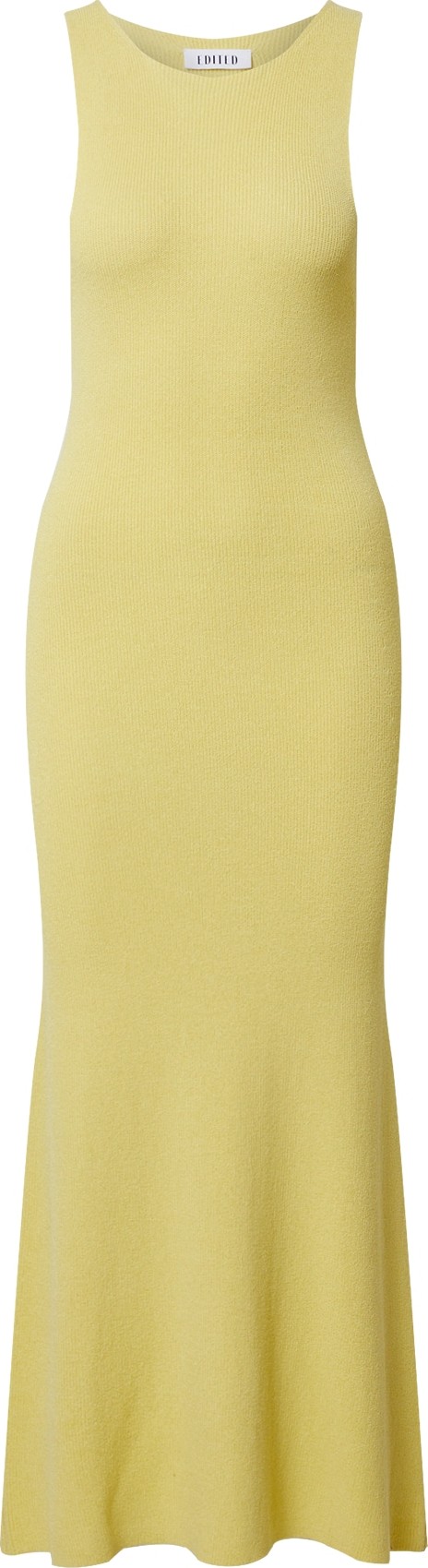 EDITED Úpletové šaty 'Leila' žlutá