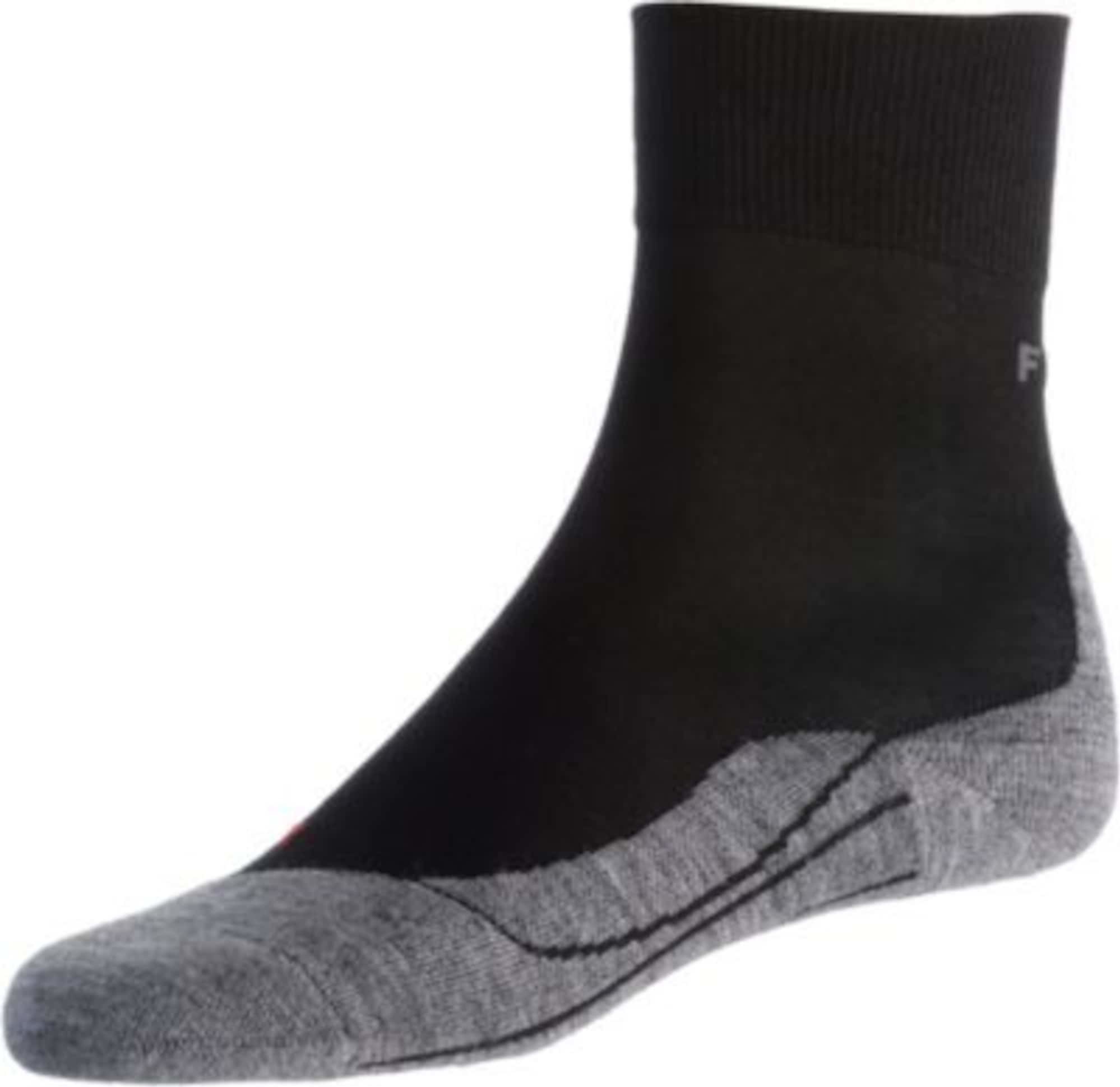 FALKE Sportovní ponožky černá / šedý melír