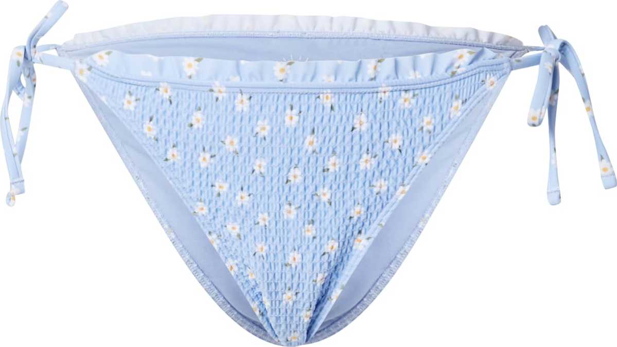 HOLLISTER Spodní díl plavek bílá / žlutá / světlemodrá