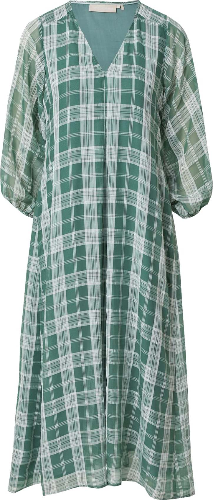 KAREN BY SIMONSEN Šaty zelená / bílá