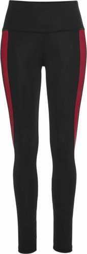 LASCANA ACTIVE Sportovní kalhoty černá / červená