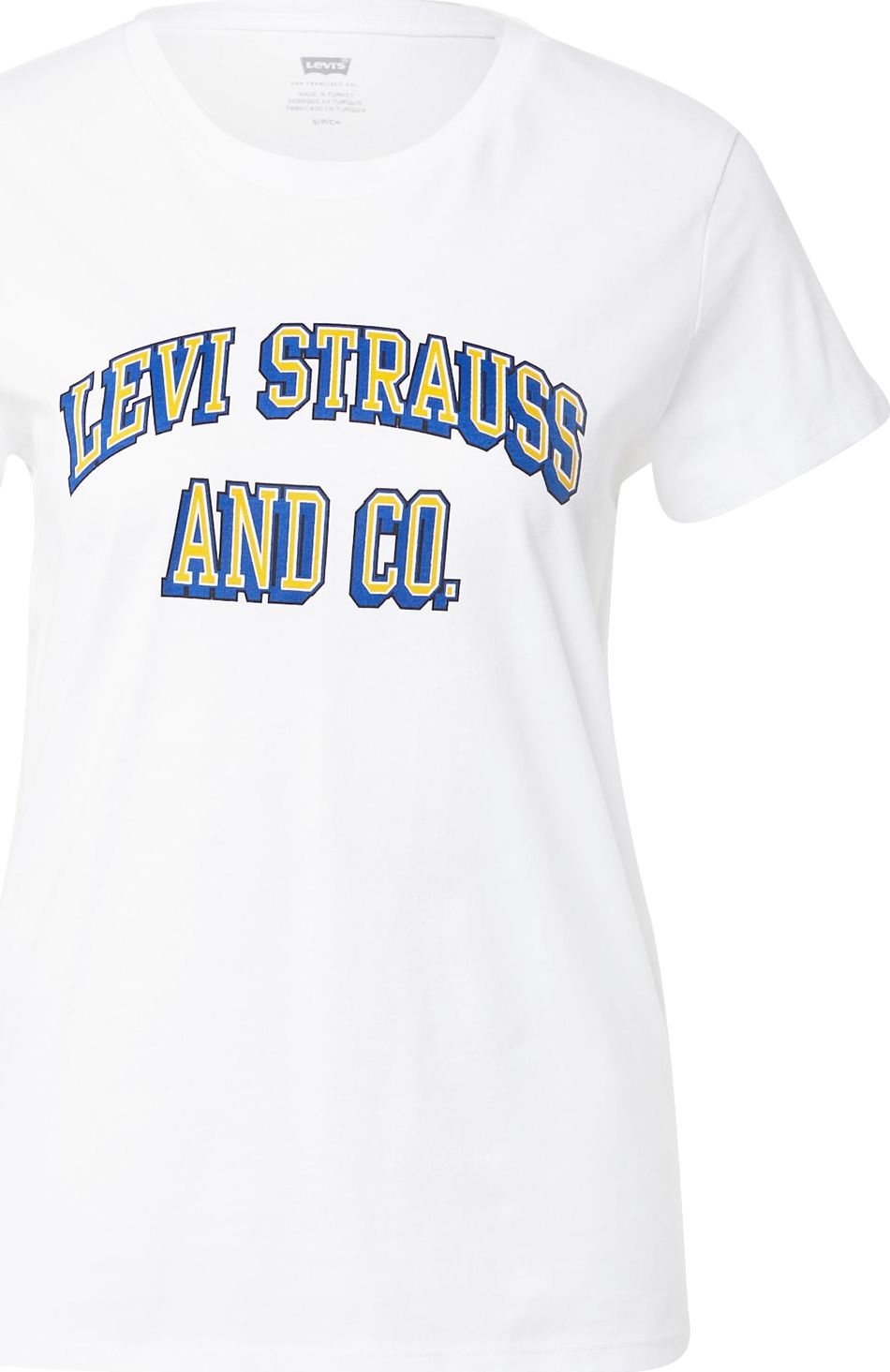 LEVI'S Tričko bílá / žlutá / modrá