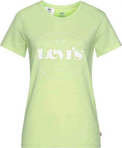 LEVI'S Tričko bílá / světle zelená