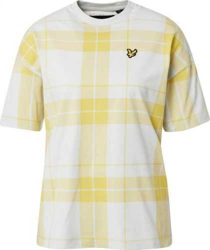 Lyle & Scott Tričko bílá / světlemodrá / žlutá