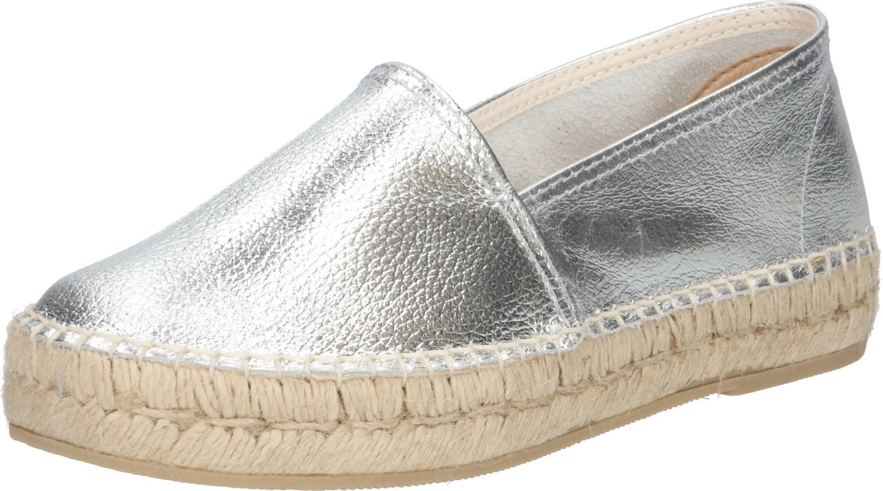 MACARENA Espadrilky 'ELIS' stříbrná