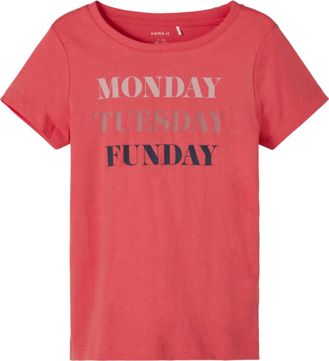 NAME IT Tričko 'BRIGITTA' růže / námořnická modř / šedobéžová / pastelově růžová