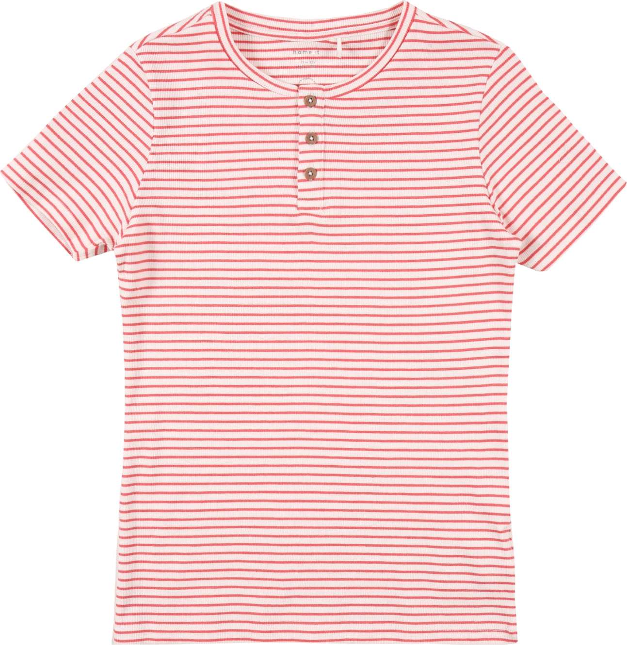 NAME IT Tričko 'SOLO' bílá / světle červená