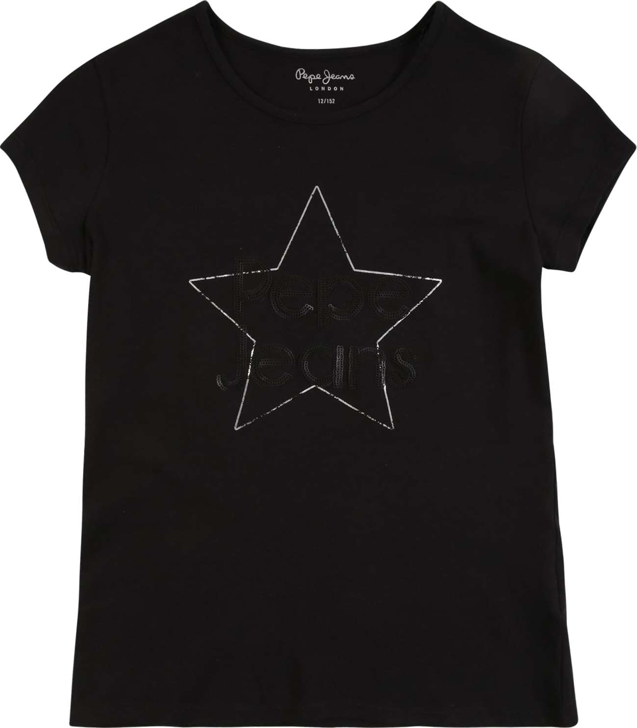 Pepe Jeans Tričko 'Elisabeth' černá / bílá