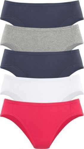 PETITE FLEUR Kalhotky marine modrá / šedá / červená / bílá