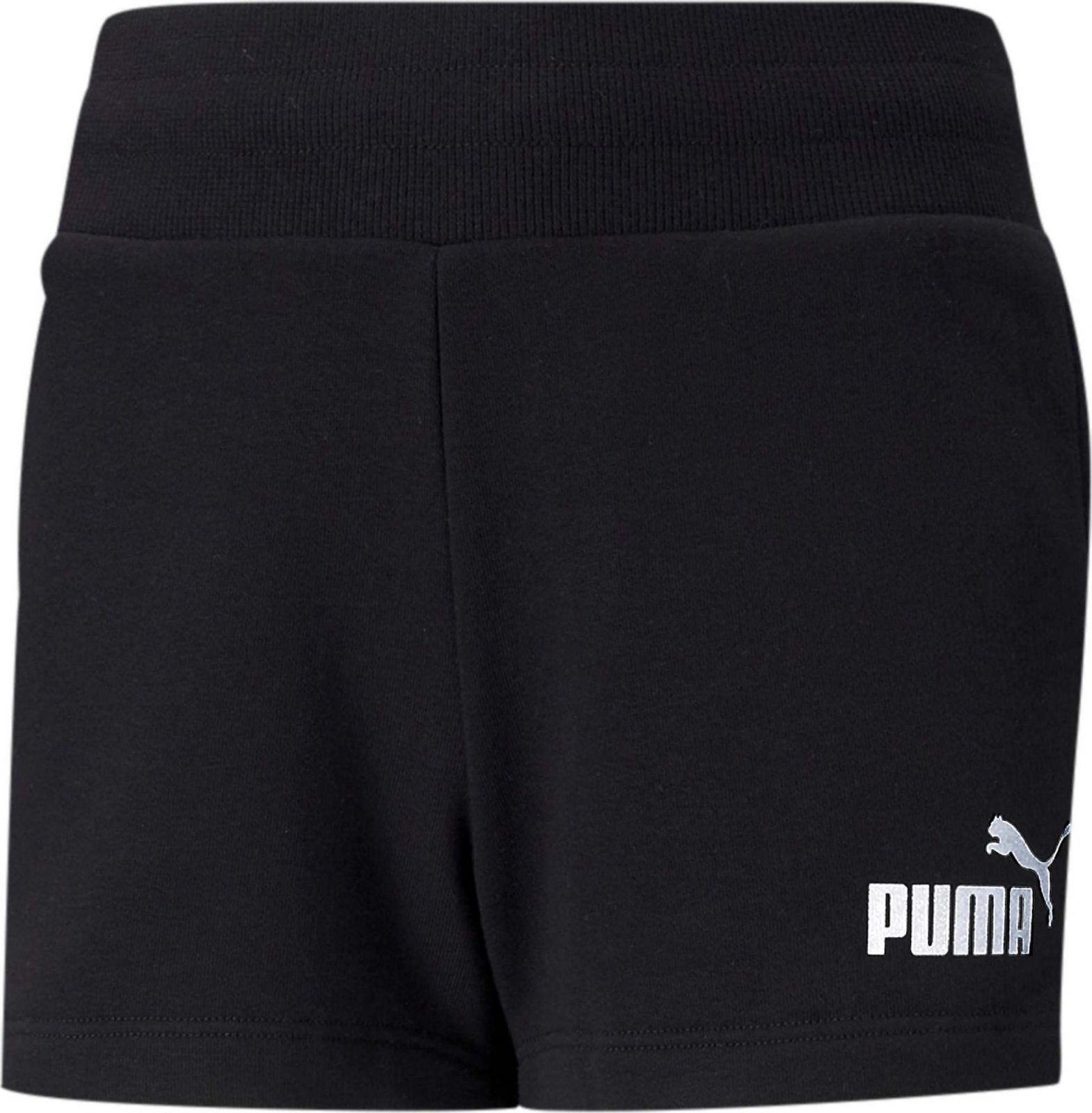 PUMA Kalhoty černá / bílá