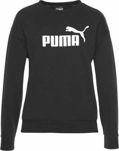 PUMA Sportovní mikina černá / bílá