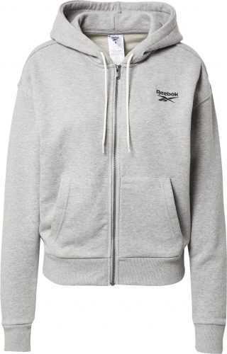 Reebok Sport Sportovní mikina s kapucí šedá / černá