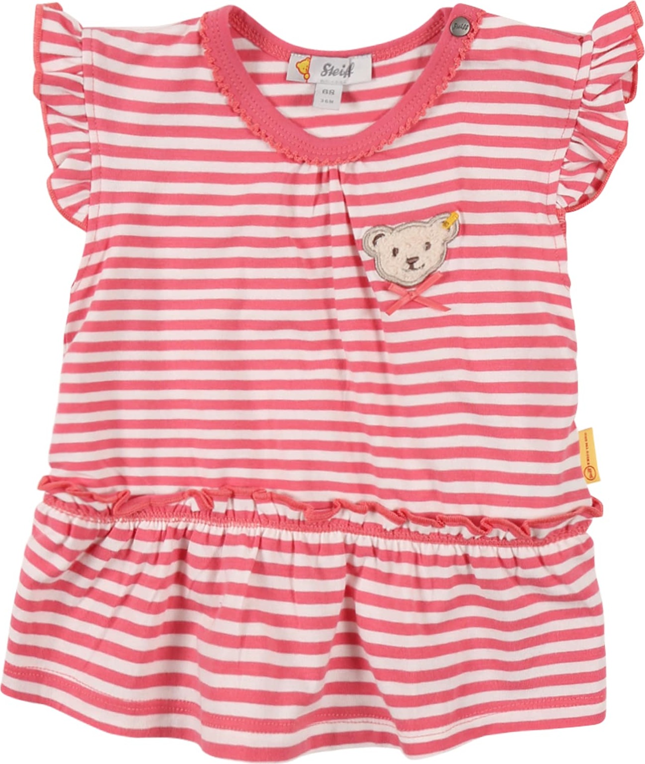 Steiff Collection Tričko růžová / bílá / světle béžová / tmavě hnědá