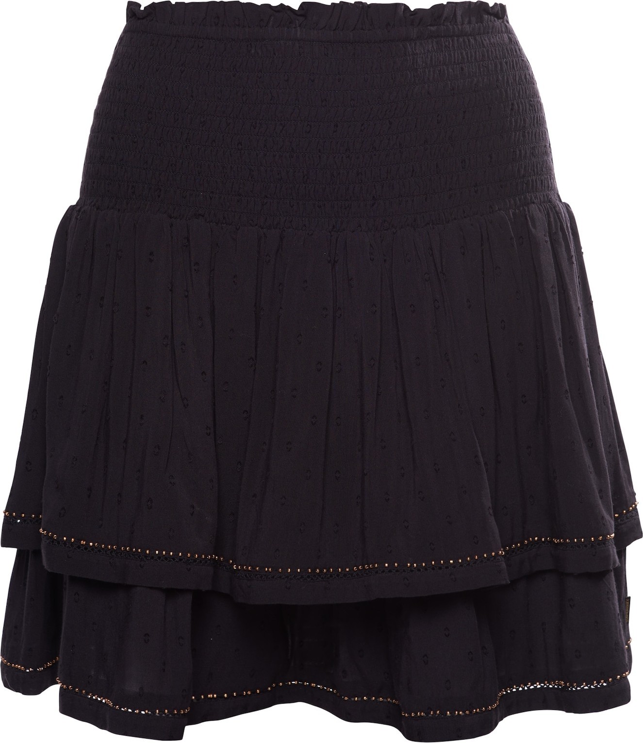 Superdry Sukně světle hnědá / černá