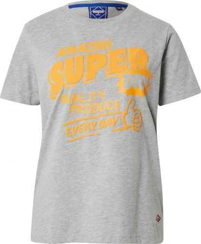 Superdry Tričko světle šedá