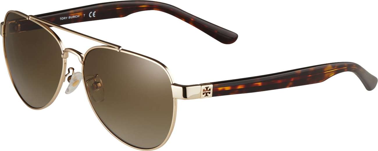 Tory Burch Sluneční brýle '0TY6070' zlatá / černá / hnědá