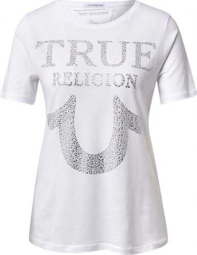 True Religion Tričko bílá / stříbrná