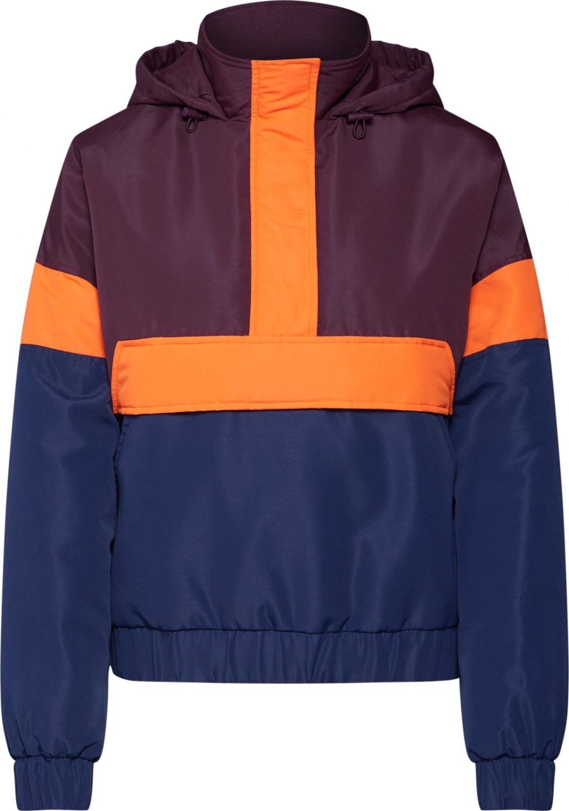 Urban Classics Přechodná bunda námořnická modř / svítivě oranžová / lilek