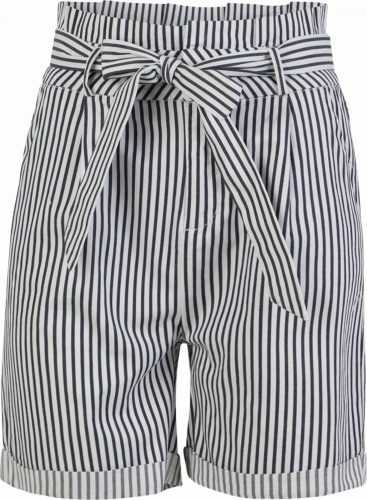Vero Moda Tall Kalhoty se sklady v pase 'EVA' bílá / tmavě modrá