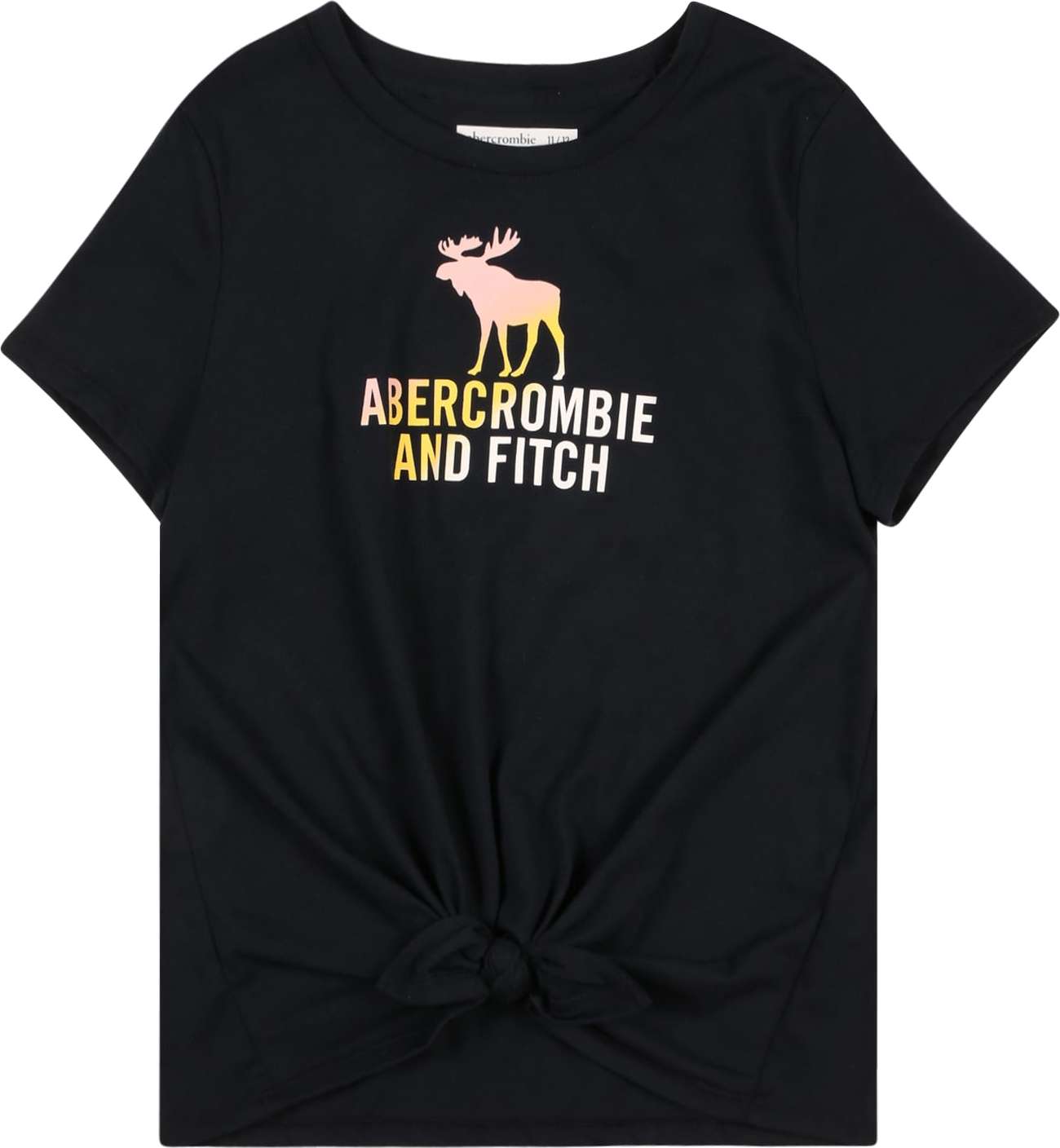 Abercrombie & Fitch Tričko noční modrá / růžová / bílá / žlutá