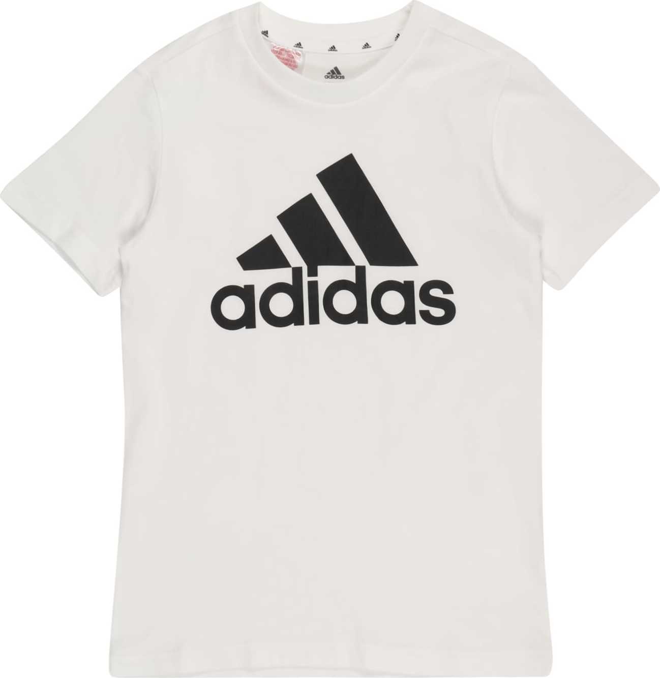 ADIDAS PERFORMANCE Funkční tričko bílá / černá