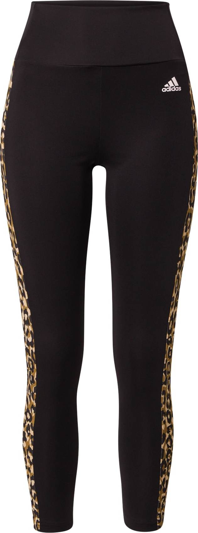 ADIDAS PERFORMANCE Sportovní kalhoty černá / tmavě béžová / světle béžová