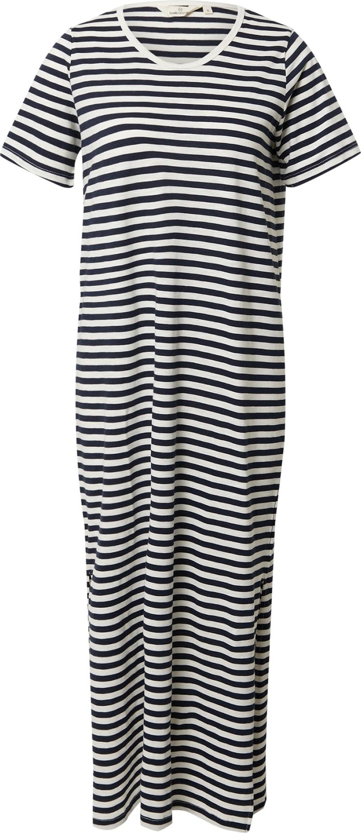 basic apparel Letní šaty 'Rita' námořnická modř / bílá