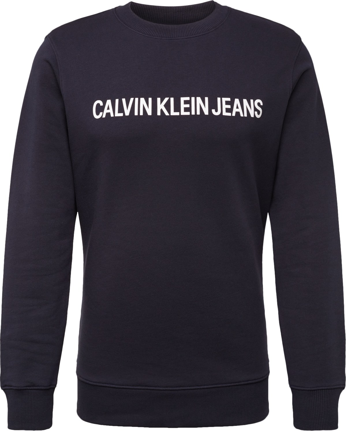 Calvin Klein Jeans Mikina černá / bílá