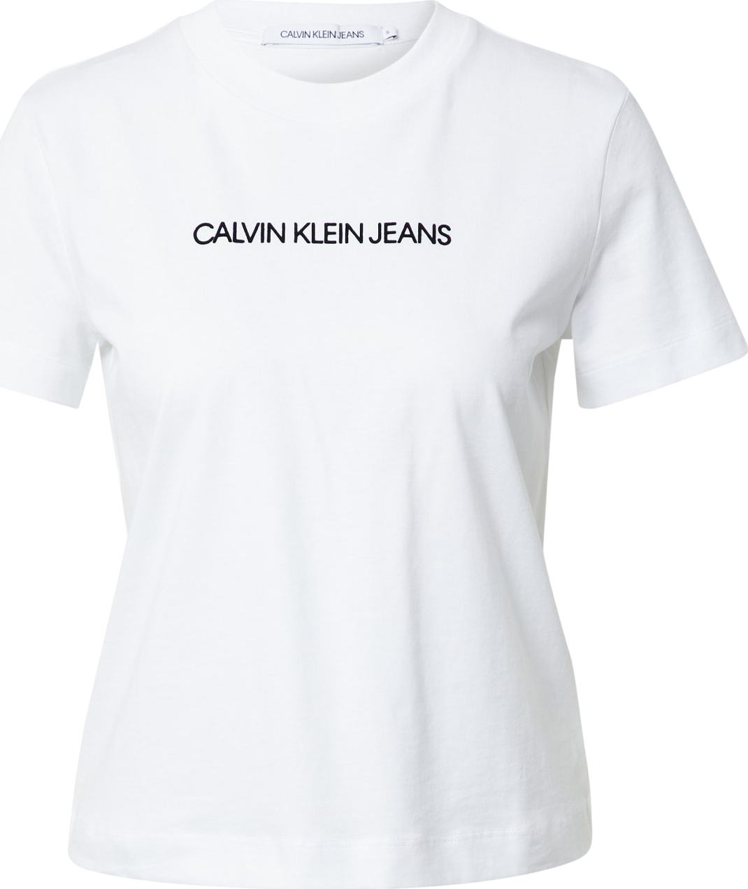 Calvin Klein Jeans Tričko černá / bílá