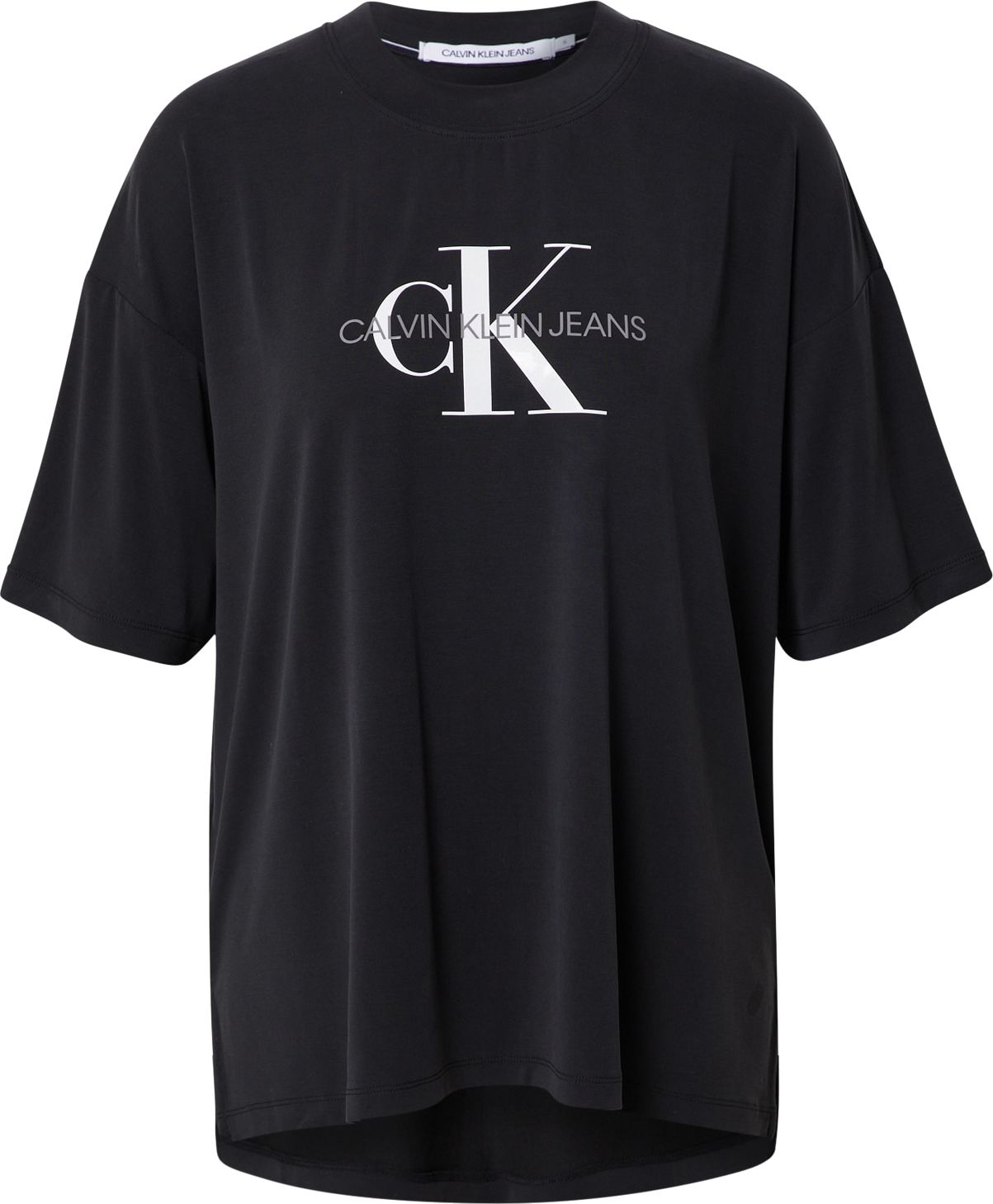 Calvin Klein Jeans Tričko černá / bílá / šedá