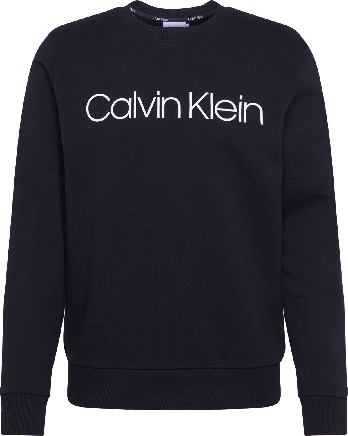 Calvin Klein Mikina černá / bílá