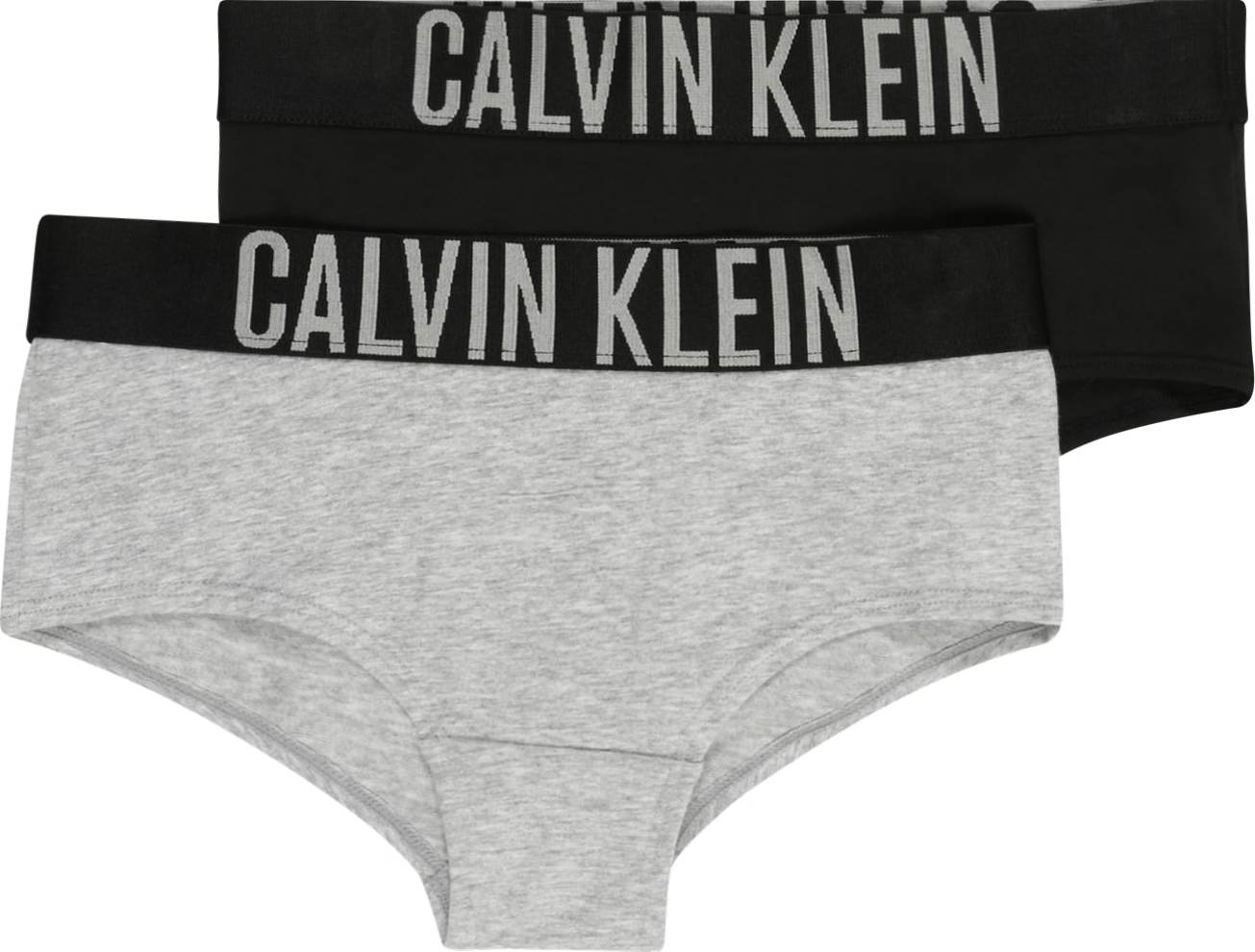 Calvin Klein Underwear Spodní prádlo '2 PACK SHORTY' šedá / černá