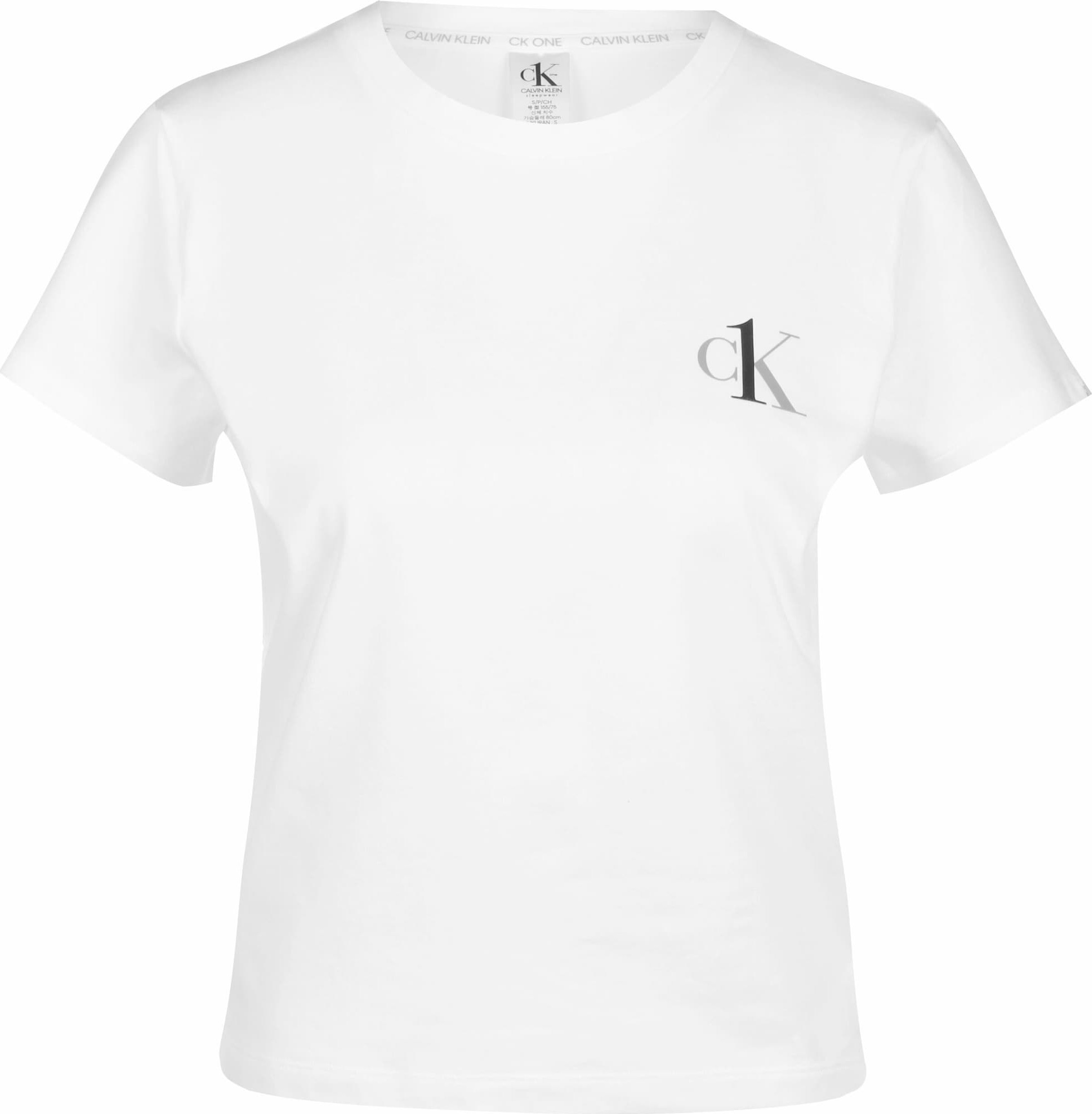 Calvin Klein Underwear Tričko na spaní šedá / bílá / černá