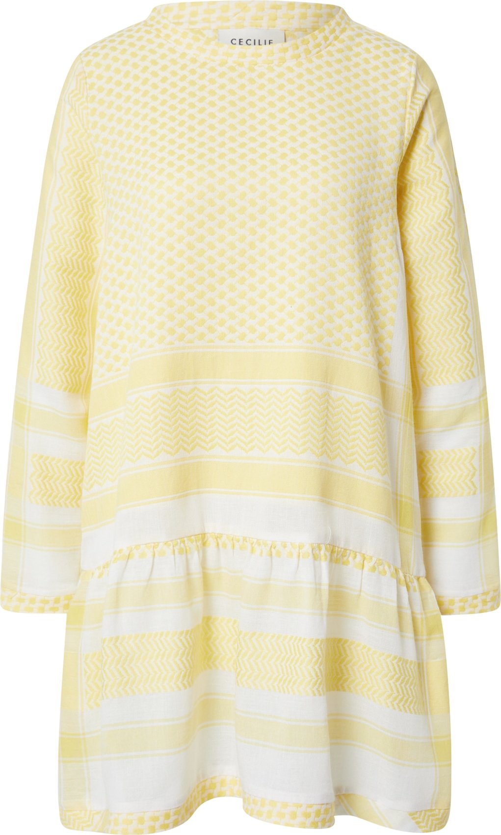 Cecilie Copenhagen Šaty bílá / světle žlutá