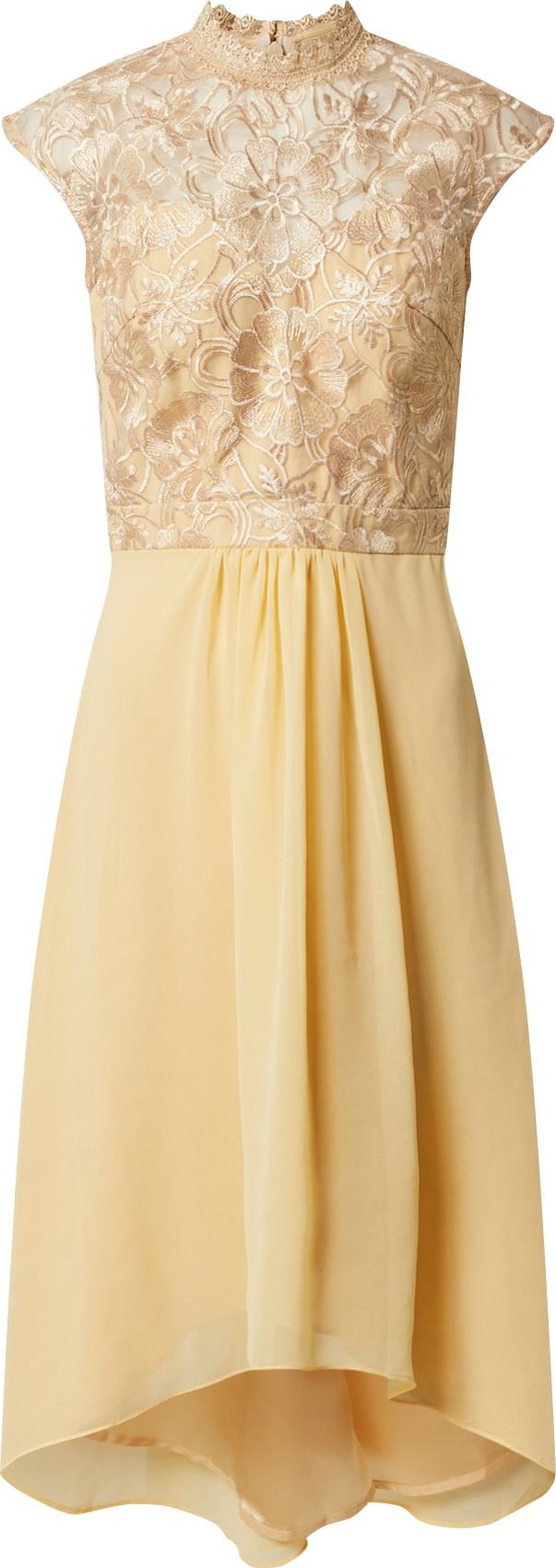 Chi Chi London Koktejlové šaty 'Jaenie' žlutá