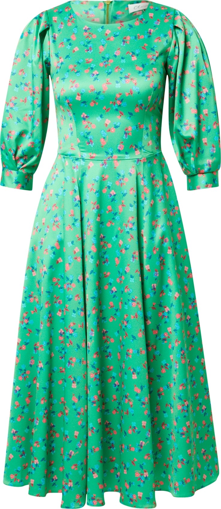 Closet London Košilové šaty zelená / modrá / růžová
