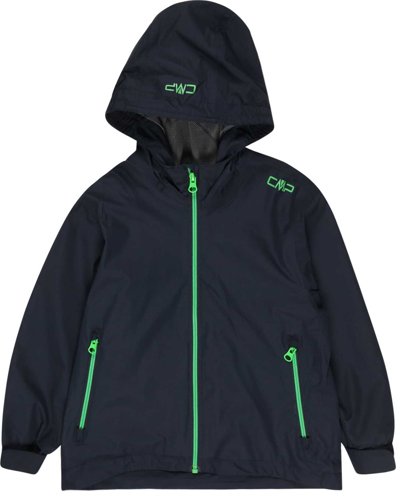 CMP Outdoorová bunda tmavě modrá / svítivě zelená