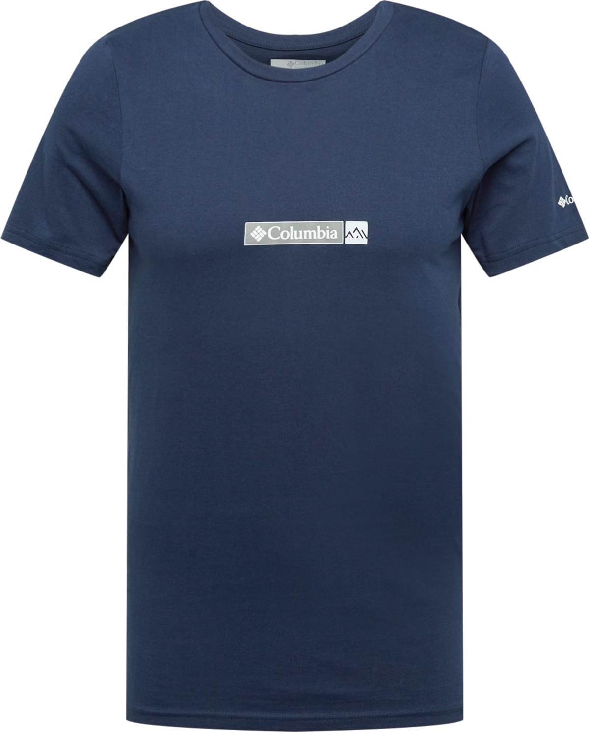 COLUMBIA Funkční tričko námořnická modř / bílá / šedá
