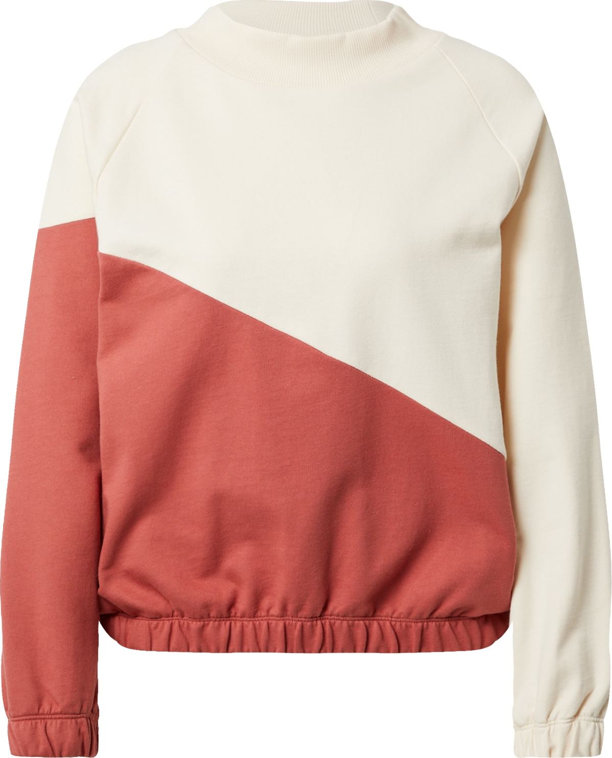 Degree Sweatshirt béžová / pastelově červená