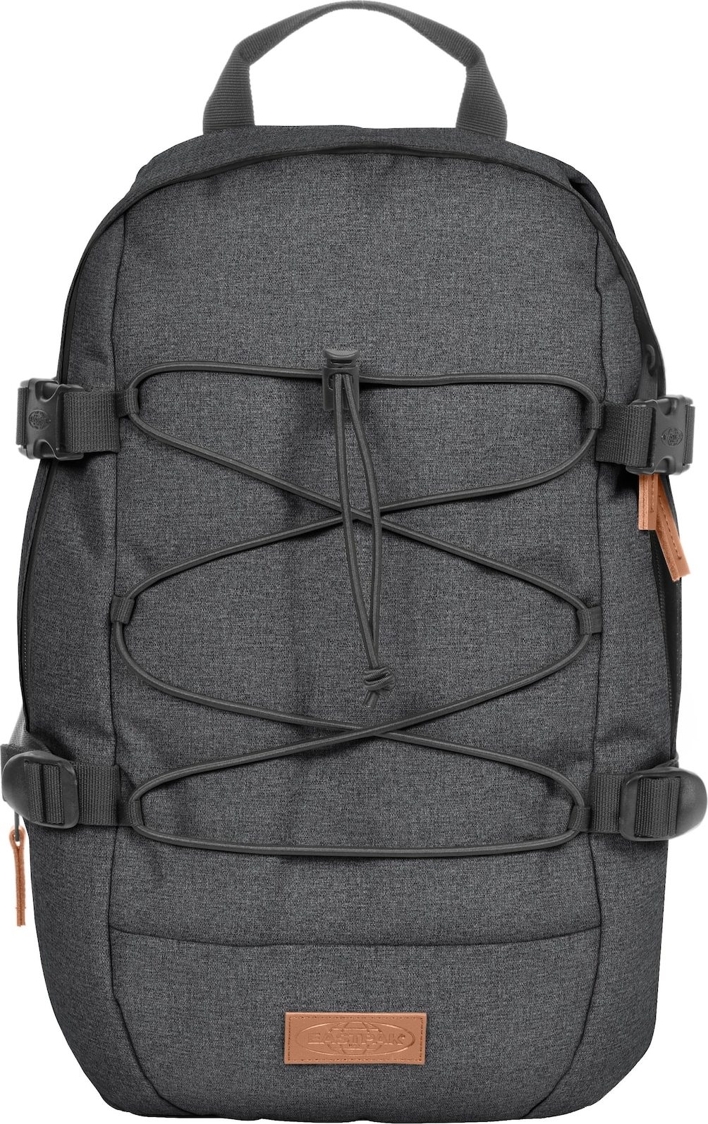 EASTPAK Batoh 'Borys' šedý melír / hnědá