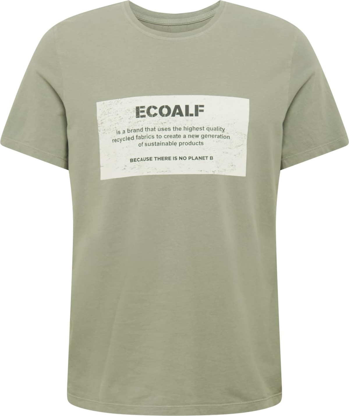 ECOALF Tričko 'NEW NATAL' světle zelená / přírodní bílá