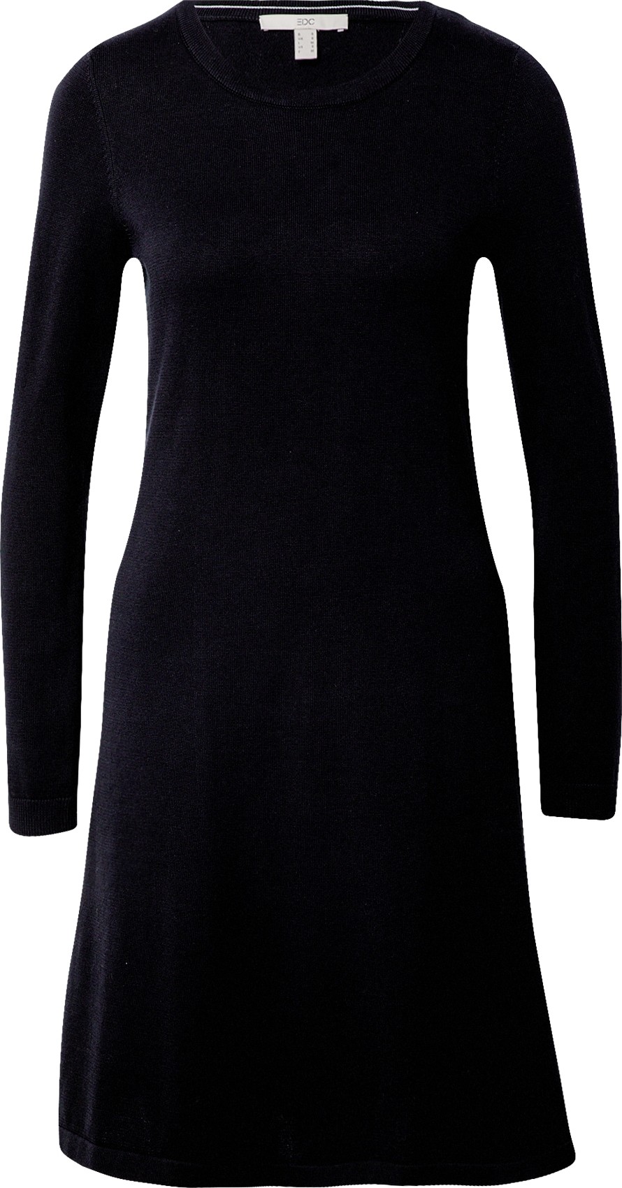 EDC BY ESPRIT Úpletové šaty černá