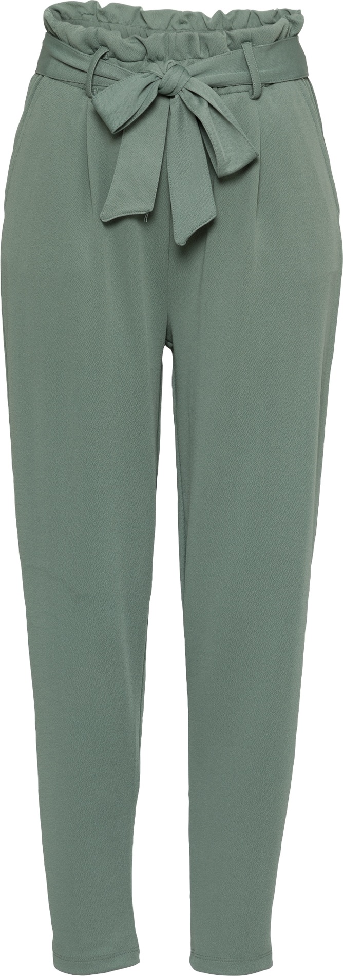 Eight2Nine Kalhoty se sklady v pase zelená